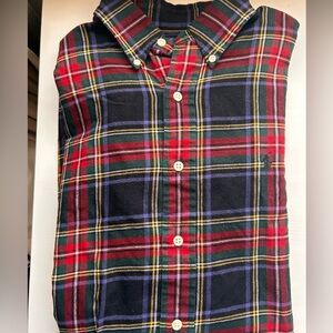 Ralph Lauren Blake 100% Cotton Plaid Long Sleeve Button Up